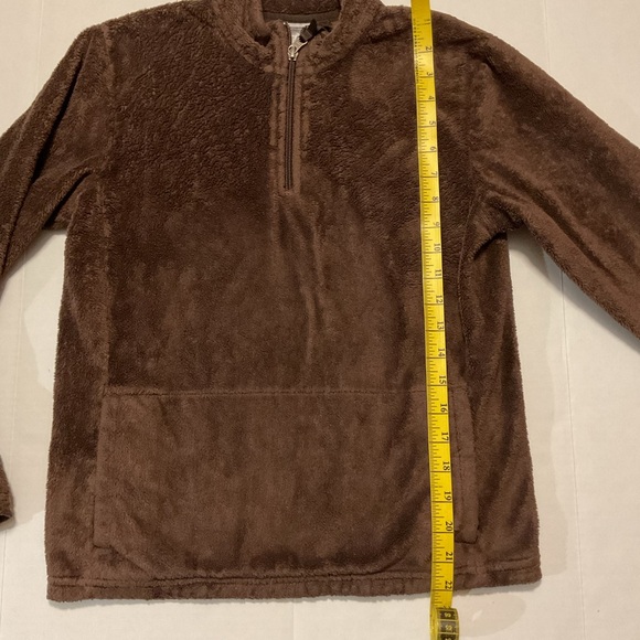 The North Face Girls Osito Plush Fleece Pullover Jacket Brown - Picture 3 of 10